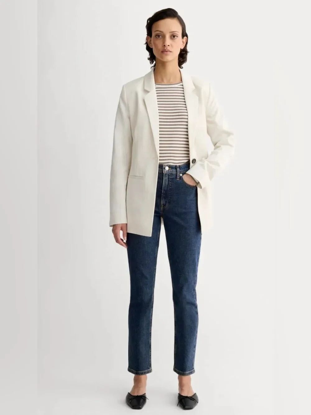 Everlane Organic Cotton The Original Cheeky® Jean in  Indigo Rinse Size 28